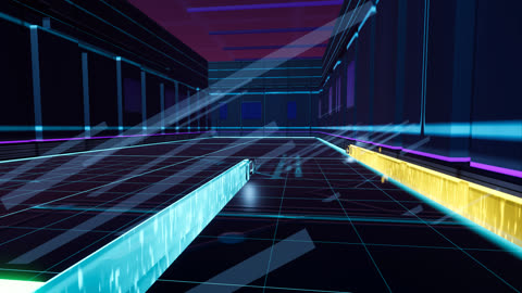 Neon maze